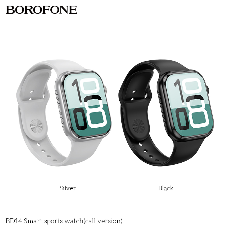 BOROFONE BD14 Bluetooth calling smartwatch Black Silver NZ 4